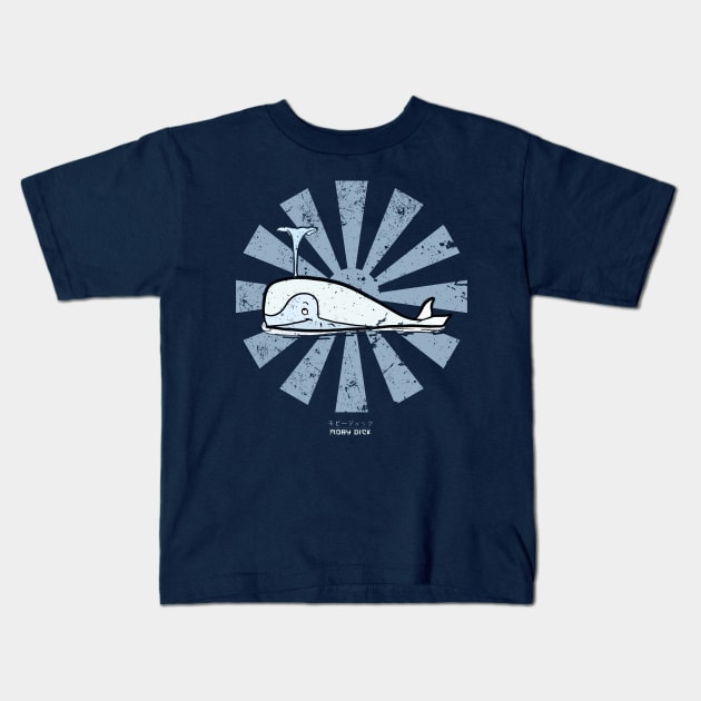 Moby Dick Retro Japanese Kids T-Shirt by Nova5